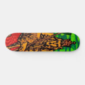 Skateboard Drapeau Rasta Lion de Juda (Horz)