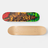 Skateboard Drapeau Rasta Lion de Juda (Horz)