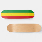 Skateboard Drapeau rastafarien Rasta Ethiopie (Horz)