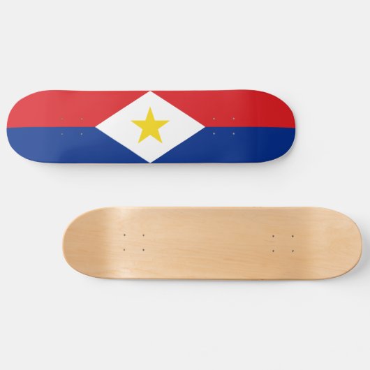 Skateboard Drapeau Saba (Horz)