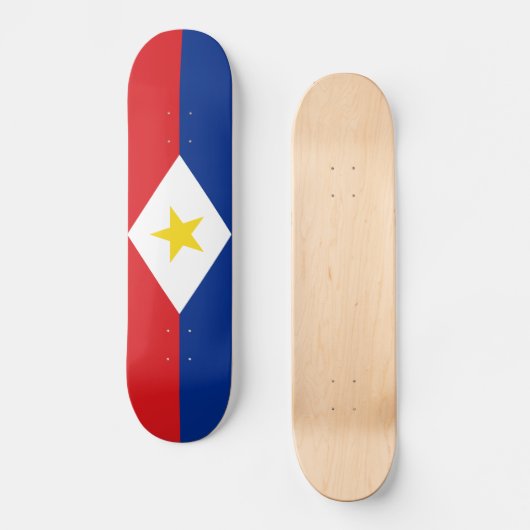 Skateboard Drapeau Saba (Recto)