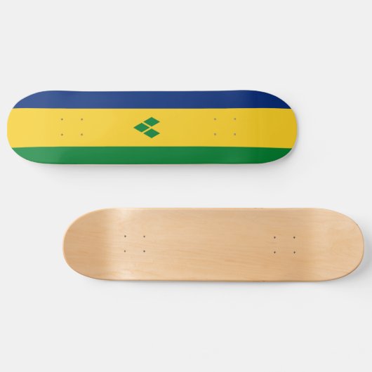 Skateboard Drapeau Saint-Vincent (Horz)