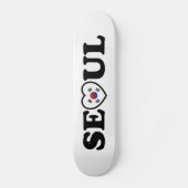 Skateboard Drapeau Seoul Love Heart Taegeukgi (Recto)