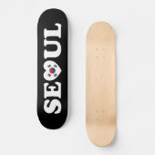 Skateboard Drapeau Seoul Love Heart Taegeukgi (Recto)