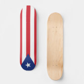 Skateboard Drapeau simple de Porto Rico (Recto)