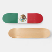 Skateboard Drapeau simple du Mexique (Horz)