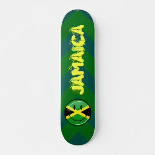 Skateboard Drapeau souriant jamaïcain