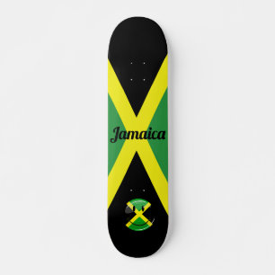 Skateboard Drapeau souriant jamaïcain