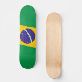 Skateboard Drapeau stylisé du Brésil (Recto)