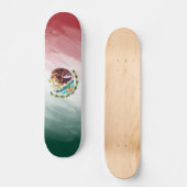 Skateboard Drapeau stylisé du Mexique (Recto)