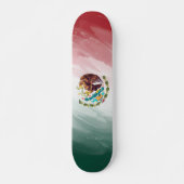 Skateboard Drapeau stylisé du Mexique (Devant)