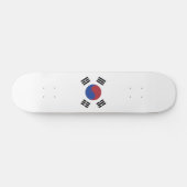 Skateboard drapeau sud-coréen (Horz)