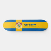 Skateboard Drapeau suédois (Horz)