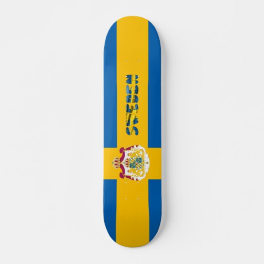 Skateboard Drapeau suédois (Devant)
