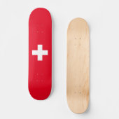 Skateboard Drapeau suisse (Recto)
