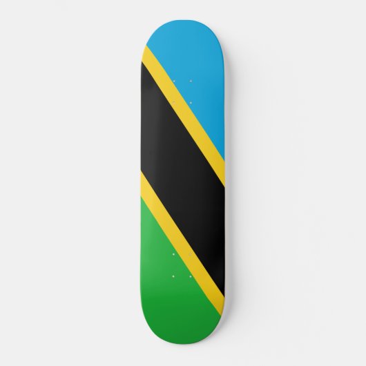 Skateboard Drapeau tanzanien (Recto)