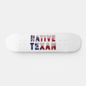 Skateboard Drapeau texan natif (Horz)