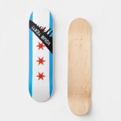 Skateboard Drapeau traditionnel de Chicago (Recto)