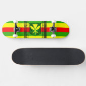 Skateboard Drapeau tribal de Kanaka Maoli (Horz)