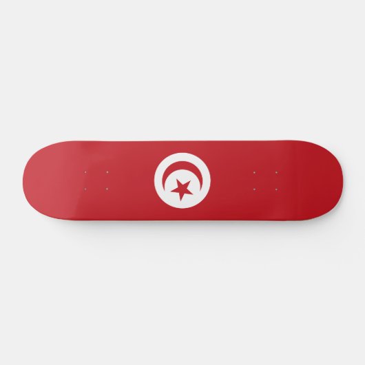 Skateboard Drapeau tunisien (Horz)