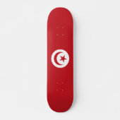 Skateboard Drapeau tunisien (Devant)