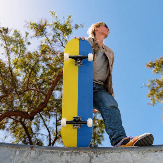 Skateboard Drapeau Ukraine (Extérieur 1)