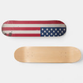 Skateboard Drapeau vintage des États-Unis (Horz)