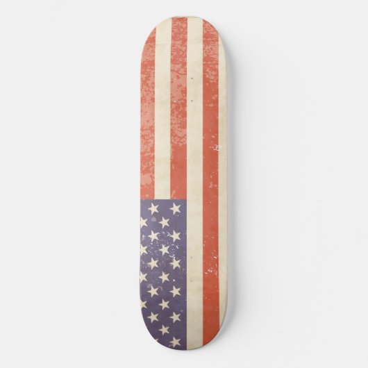 Skateboard Drapeau vintage USA - Skate (Recto)