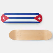 Skateboard Drapeaux du Cuba, deux fois (Horz)