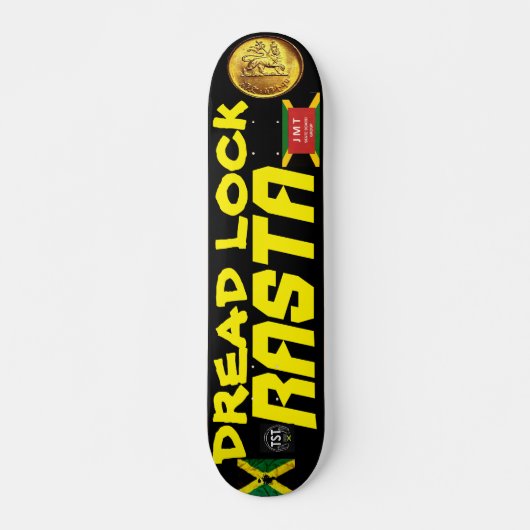 Skateboard DREAD LOCK RASTA  OFFICIEL 7 3/4" Planche à roulet (Devant)