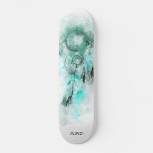 Skateboard *~* Dream Boho Catcher Sacré Tribal Shamanic Aqua