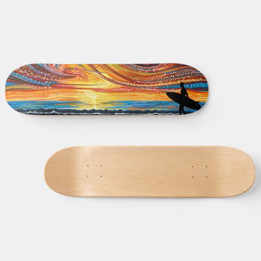 Skateboard Dreamtime Surf - Edition limitée Aboriginal Dot Ar (Horz)