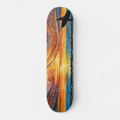 Skateboard Dreamtime Surf - Edition limitée Aboriginal Dot Ar (Recto)