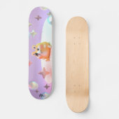 Skateboard Dreamy little bear, bubbles, et stars-yoga (Recto)