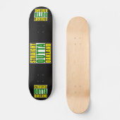 Skateboard Droit devant Oakland Green (Recto)