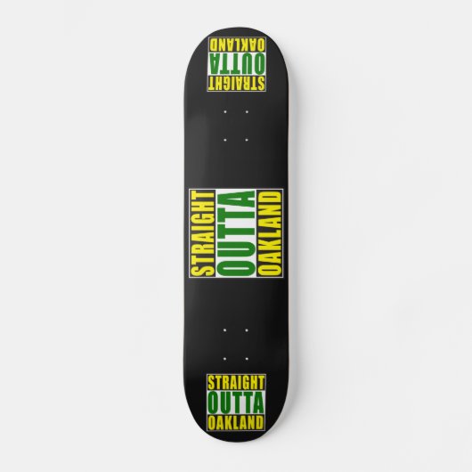 Skateboard Droit devant Oakland Green (Recto)