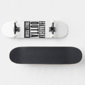 Skateboard Droit devant Toilettes Tissu Drôle Drôle Prepper C (Horz)