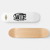 skateboard drôle "Bienvenue en Floride" (Horz)