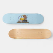 Skateboard Drôle bulldozer de conduite de taureaux (Horz)