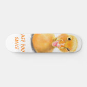 Skateboard Drôle Canard Joué Wink Joyeux Smile Cartoon (Horz)
