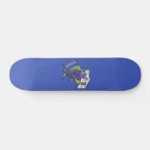 Skateboard Drôle caricature de poisson de pêcheur (Horz)