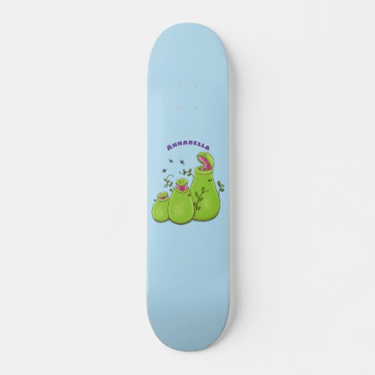 Skateboard Drôle carnivore carnivore carnivore plante dessin  (Devant)