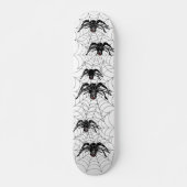 Skateboard Drôle Cartoon Black Spider Halloween Black Widow (Devant)