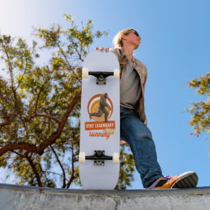 Skateboard Drôle de motivation de course de Bigfoot