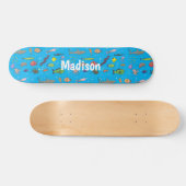 Skateboard Drôle des créatures marines dessin motif (Horz)