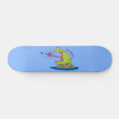 Skateboard Drôle dessin animé de grenouille et mouche (Horz)