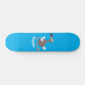 Skateboard Drôle dessin animé d'oiseau de dodo (Horz)