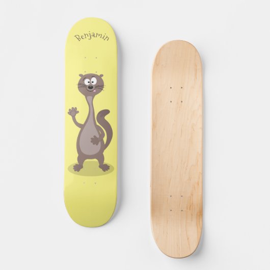 Skateboard Drôle dessin animé en toile (Recto)