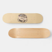 Skateboard Drôle dessin de grenouille à pluie dans le désert (Horz)