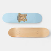 Skateboard Drôle dessin de la famille meerkat (Horz)